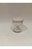 40cc Şeffaf Cam Beyaz Kapak Kavanoz,mini Kavanoz,bal Kavanozu,süs Kavanozu,50 Adet - 1