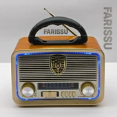 Retro Radyo: Nostaljik Eskitme, Güneş Enerjili, Bluetooth ve Fener Özellikli - 8