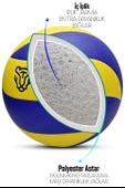 Sert Zemin Voleybol Topu Pompalı SET 8 Panel Sert Deri İç-Dış Mekan Uygun Dayanıklı VT600 thumbnail 4