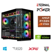ETERNAL POWER RYZEN 7 5700X 32G DDR4 1TB M.2 RTX5060Ti A520 A650W thumbnail 1