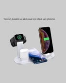 Modern Tasarımlı Çok Fonksiyonlu Kablosuz Şarj Standı - 5