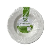 Roll-Up Nature Ekolojik Karton Kağıt Parti Çok Amaçlı Çukur Derin Tabak - 23 Cm. - 125 Adet thumbnail 2