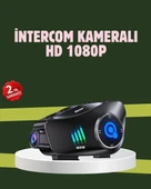 Q28 Full HD Kameralı Motosiklet Kask Kulaklığı – 45 Saat Müzik, IPX6 Su Geçirmez - 1