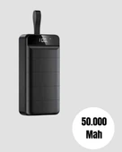 Profesyonel 50.000 mAh Powerbank – Aynı Anda Birden Fazla Cihaz Şarj Eden, Dayanıklı ve Güvenli Taşınabilir Şarj Cihazı - 2