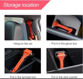 Acil İmdat Emniyet Çekici Cam Kırıcı Emniyet Kemeri Kesicili - 6