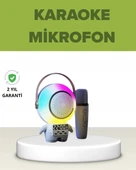 Astronot Tasarımlı Bluetooth Speaker ve Kablosuz Mikrofon Karaoke Seti - 1