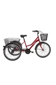 Bisan PORTER HİZMET BİSİKLETİ 44 CM V - ROLLER FREN 3 VİTES 24 JANT BAYRAK KIRMIZISI BEYAZ thumbnail 1