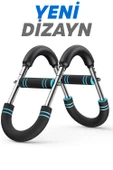 2X POWER (25-50KG) Ayarlanabilir Çift Metal Yaylı Göğüs & Kol Full Body Egzersiz Aleti Fitness Bar thumbnail 3