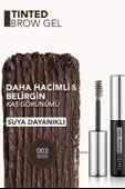 Flormar Tinted Brow Gel Yarı Transparan & Suya Dayanıklı Kaş Maskarası 003 BROWN - 3