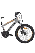 Bisan COOPER ÇOCUK BİSİKLETİ ALÜMİNYUM KADRO 30 CM HD 24 JANT 21 VİTES SHIMANO AÇIK GRİ SİYAH TURUNCU thumbnail 7