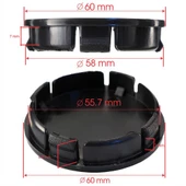 Dacia Geçme Jant Göbek Kapağı 4’lü Set 55/58mm - 2