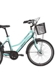 Bisan E - PORTER LİTYUM ELEKTRİKLİ BİSİKLET 44 CM V - ROLLER FREN 3 VİTES 24 JANT TURKUAZ SİYAH thumbnail 2