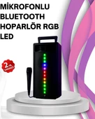 Renkli Işıklı Bluetooth Hoparlör – Taşınabilir, Güçlü Ses Performansı - 1