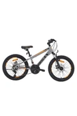 Bisan COOPER ÇOCUK BİSİKLETİ ALÜMİNYUM KADRO 30 CM HD 24 JANT 21 VİTES SHIMANO AÇIK GRİ SİYAH TURUNCU thumbnail 6