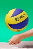 Sert Zemin Voleybol Topu Pompalı SET 8 Panel Sert Deri İç-Dış Mekan Uygun Dayanıklı VT600 thumbnail 6