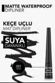 Flormar Matte Waterproof Yüksek Pigmentli & Mat Bitişli Suya Dayanıklı Dipliner 001 BLACK thumbnail 2