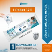 Gümüş İyonlu Özel , Onarıcı Hasta ve Yaşlı Bakım Mendili , Büyük Boy 12'li thumbnail 1