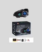 Q28 Full HD Kameralı Motosiklet Kask Kulaklığı – 45 Saat Müzik, IPX6 Su Geçirmez - 2