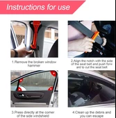 Acil İmdat Emniyet Çekici Cam Kırıcı Emniyet Kemeri Kesicili - 5