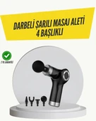 Mini Masaj Tabancası 4 Başlık 6 Hız Ayarlı - 1