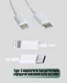 30W Type-C Lightning Hızlı Şarj Kablosu 1.2m iPhone Uyumlu - 4