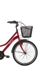 Bisan PORTER HİZMET BİSİKLETİ 44 CM V - ROLLER FREN 3 VİTES 24 JANT BAYRAK KIRMIZISI BEYAZ thumbnail 2