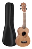 Midex SPA-261 Ladin Ağacı Kelebek Desenli Kaliteli Soprano Ukulele Seti thumbnail 3