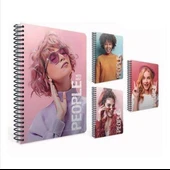 People Spiralli Sert Kapak Defter 17x24 120 Yaprak Çizgili thumbnail 1