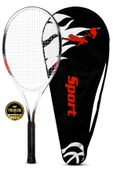 Deluxe 27 İnç Tenis Raketi Çantalı Yetişkin Tennis Racket L2 Grip 68 cm Kırmızı 527 thumbnail 1