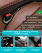 Araç Koltuğu Boşluk Doldurucu ve Düzenleyici Organizer 2'li Siyah - 5