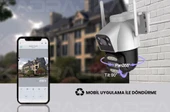UNIYWELL 6 MP WIFI Kamera  2 LENS - Tam Renkli Gece Görüş - Su Geçirmez - 2 Yönlü Ses - 3