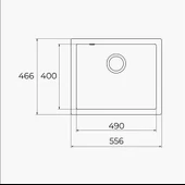 TEKA CAVE 49.50 B-TQ ONYX BLACK TEZGAH ALTI MUTFAK EVİYESİ thumbnail 3