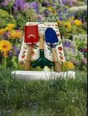 Kürek tırmık hobi seti Kürek bahçe seti metal başlık 3 lü set - 2