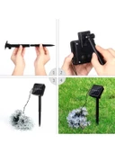 pilelistore Solar 30 Ledli Çiçekli Günışığı Bahçe Aydınlatma Dekorasyon Güneş Enerjili - 3