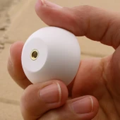 Tek Vidalı 10 Adet Beyaz Renk Polimer Düğme Kulp Bombeli Dolap Mobilya Dolap Çekmece Kulpu Kulbu thumbnail 6