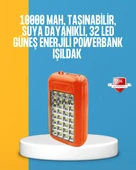Çift USB Çıkışlı Güneş Enerjili Aydınlatmalı Powerbank - 1