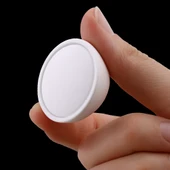 Tek Vidalı 10 Adet Beyaz Renk Polimer Düğme Kulp Bombeli Dolap Mobilya Dolap Çekmece Kulpu Kulbu thumbnail 7