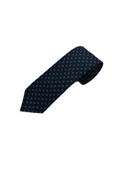 Brianze Lacivert Yeşil Desenli Kravat Ve Mendil Set thumbnail 2