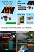 Solar Kamera - Güneş Enerjili Kamera - Sim Kartlı Kamera - 15MP - 3 LENS - 3  KAMERALI GÜVENLİK KAMERASI - 12000MAH BATARYA - UZAKTAN İZLEME - 2