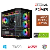 E.POWER RYZEN 7 5700X 32G DDR4 1TB M.2 RTX4060Ti A520 A650W - 1