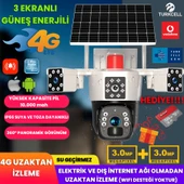 KADRAJ Solar Güvenlik Kamerası | Güneş Panelli |  Çift Lensli | 4G SIM Kart Destekli | 10.000mAh Batarya | 6MP Full HD Görüntü Kalitesi - 1