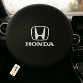 Honda Uyumlu Siyah Direksiyon Koruma Kılıfı Penye Kumaş Dokuma - 1