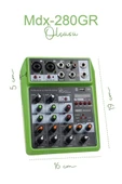 Midex MDX-280GR Ses Kartlı Ses Mikseri Stüdyo Kayıt Mixer - 5