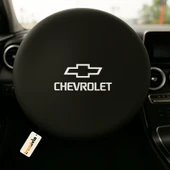 Chevrolet Uyumlu Siyah Direksiyon Koruma Kılıfı Penye Kumaş Dokuma - 1