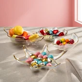 Fecra Deniz 4 Parça Cam Sunum Seti - 1