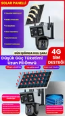 SIM Kartlı | Güneş Enerjili | 6MP | Hareket Algılama | Mobil Bildirim | Sesli Alarm | Gece Renkli | İnsan Algılama | Solar Panelli  Güvenlik Kamerası - 2