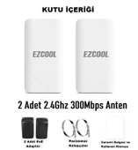 EZCOOL EZ-W240AN DIŞ ORTAM (2.4GHz 300Mbps 1KM) ACCESS POİNT - 2