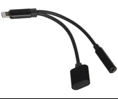 Divex 3 İn 1 Lightning Aux 3.5 Mm Kulaklık Ve Şarj Çevirici - 1