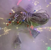 pilelistore 10m 100 Led Damla Uçlu Led Işık Mavi Işık Şeffaf Kablo - 1