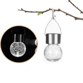 pilelistore Kırık Cam Tasarımlı Güneş Enerjili Askılı Led Işık Dekor thumbnail 2